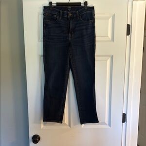 J Crew High Rise Vintage Straight Leg Ankle/Cropped Jeans--Size 8